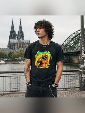 Metallica Jump into the Fire - Kill Em All European Tour Graphic Tee Shirt